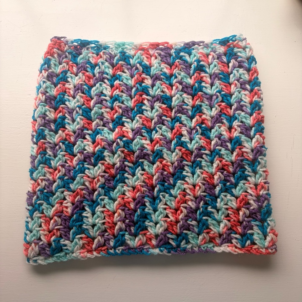 Multicolor Crochet Scarf